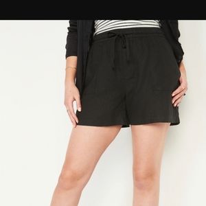 Old navy NWT black linen shorts